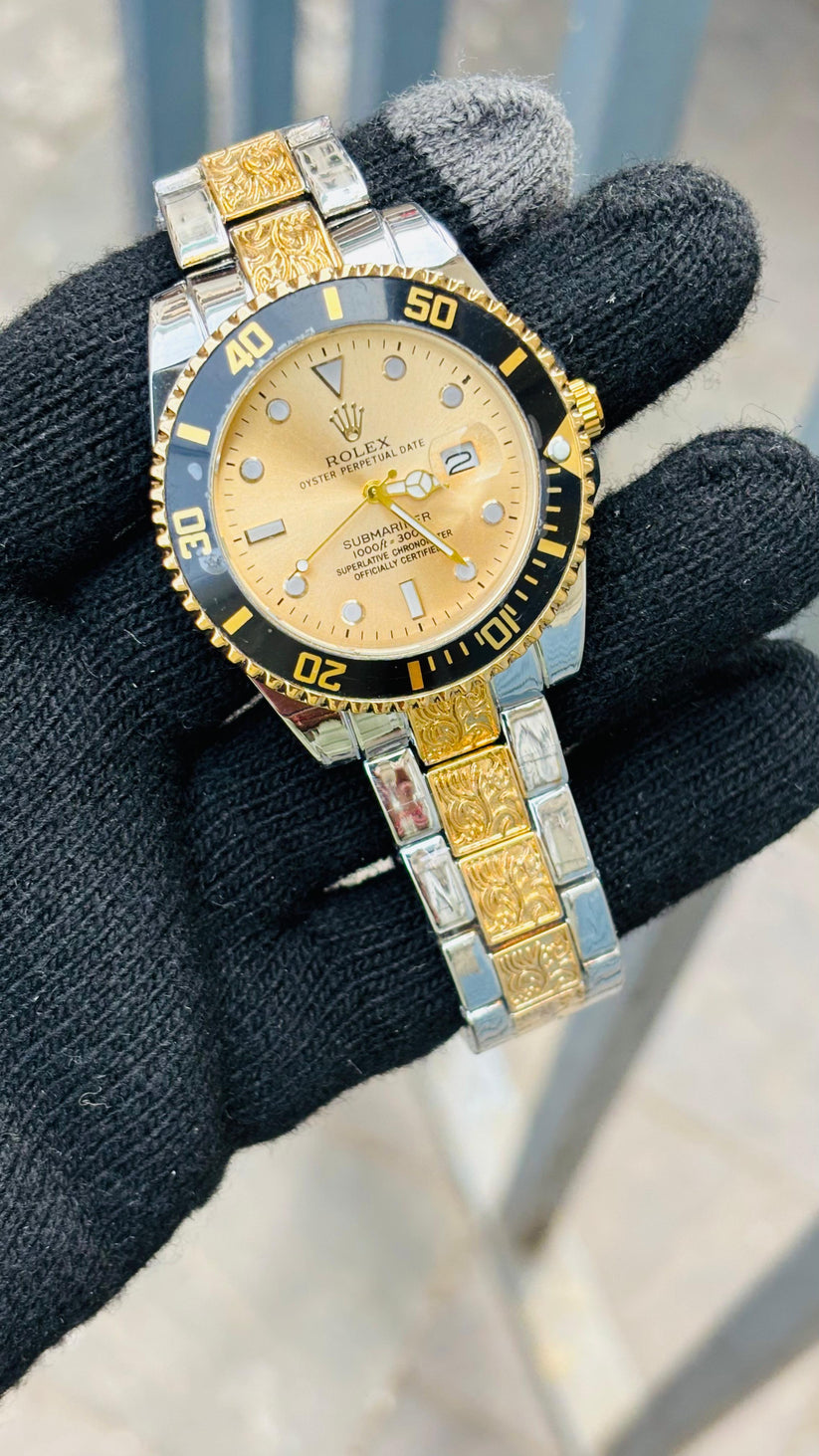 One of The Most Talked About New Watch Rol-ex In Gold Dial For Men's