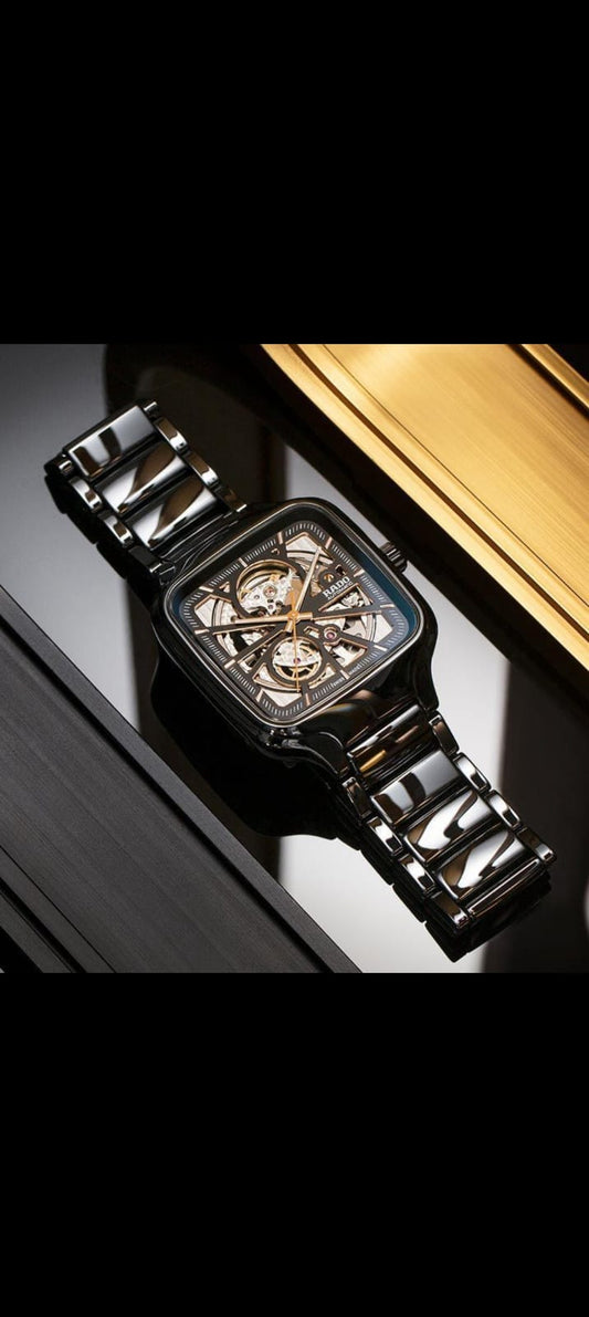 Rado Black Ceramic Automatic Watch For Men's Watch