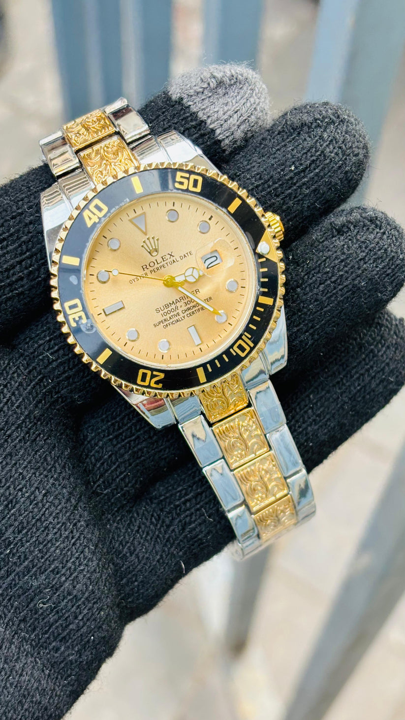 One of The Most Talked About New Watch Rol-ex In Gold Dial For Men's