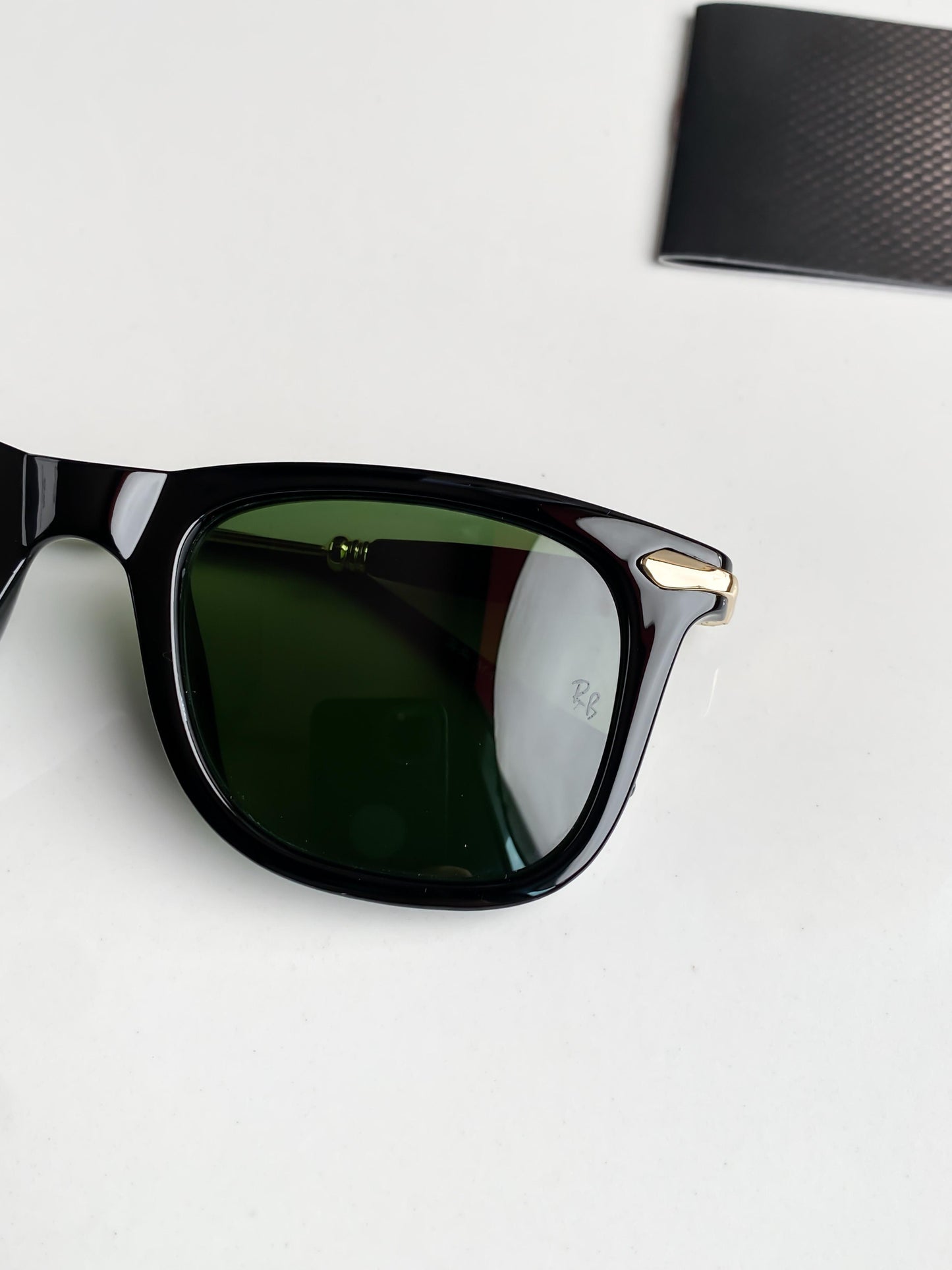 Ray Ban Green Shade And Gold Sunglasses