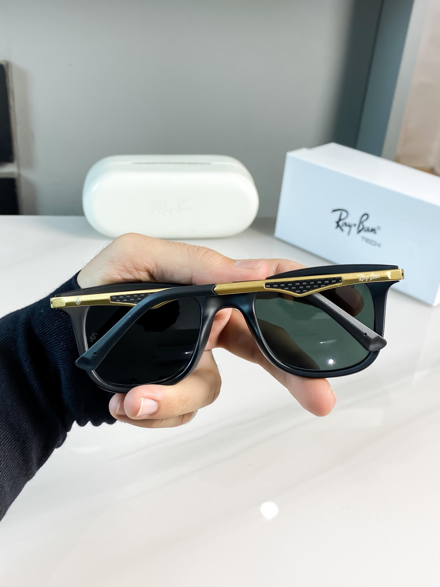 Ray Ban Green Shade Wayfarer Sunglass