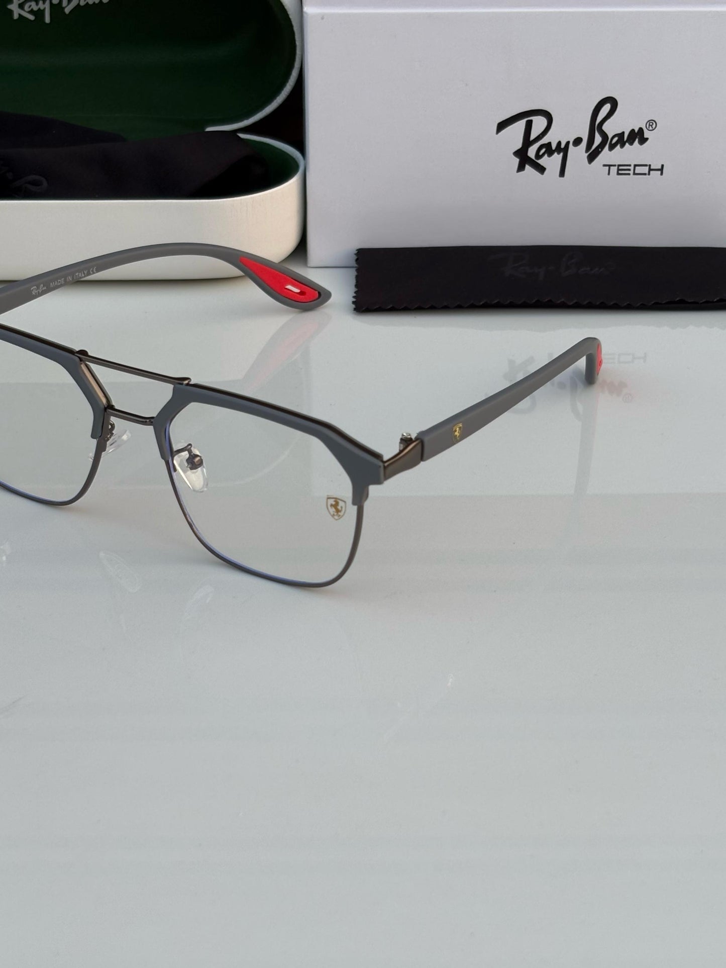 Ray Ban Transparent Lens Sunglasses