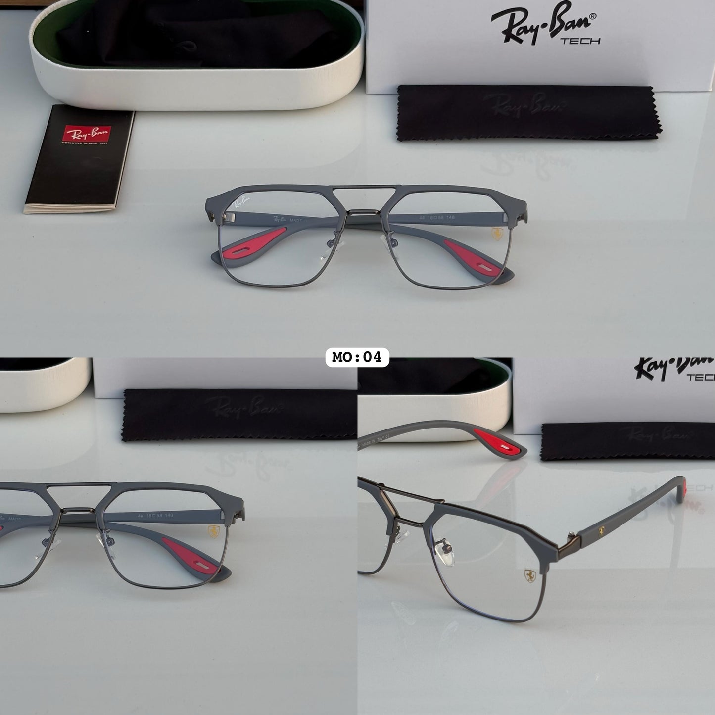 Ray Ban Transparent Lens Sunglasses