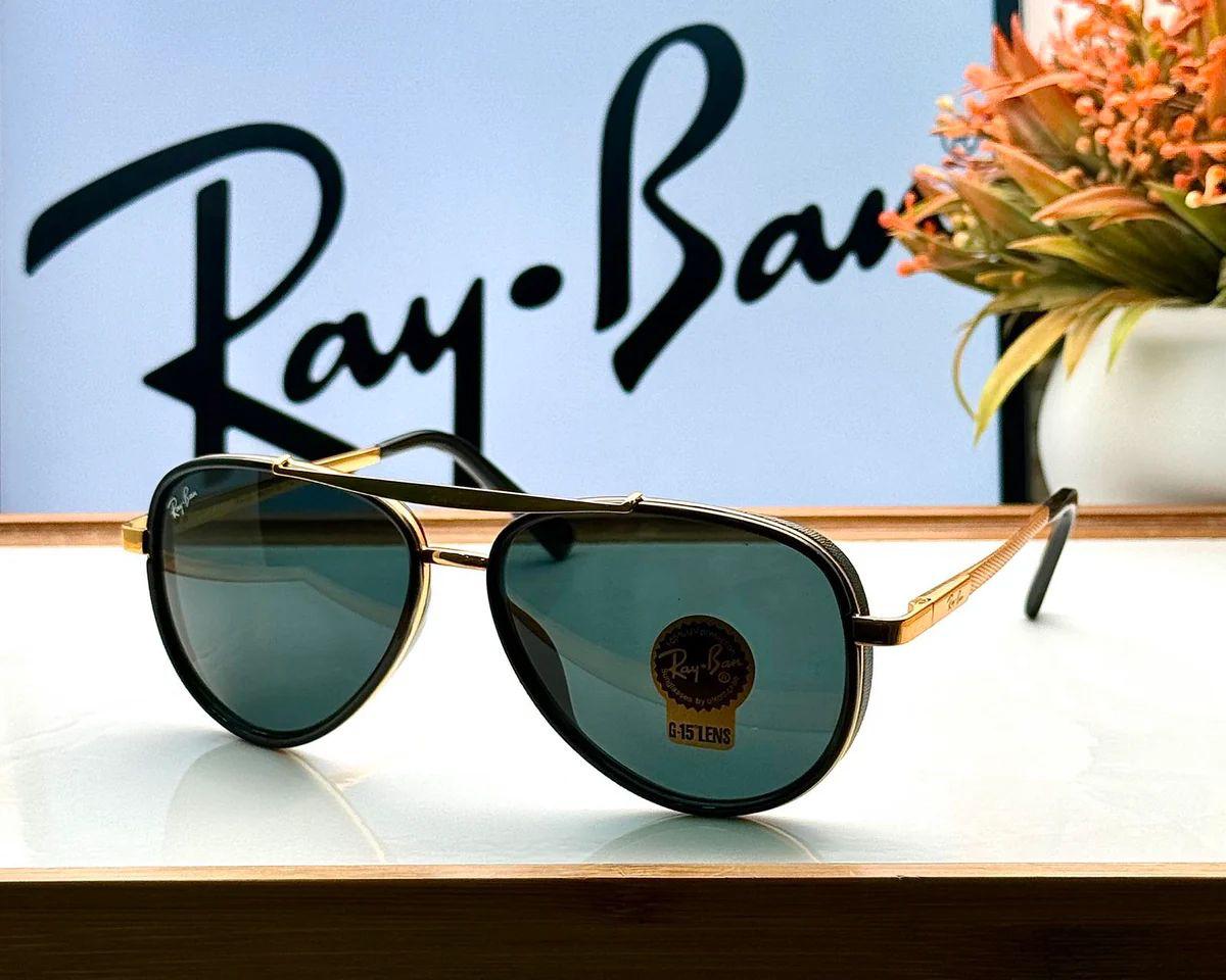 Modern Gold Black Lens Sunglasses