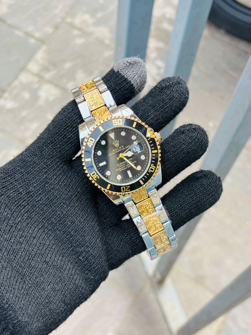 Rol-ex One of The Most Black Dial Handmade Men's Watch