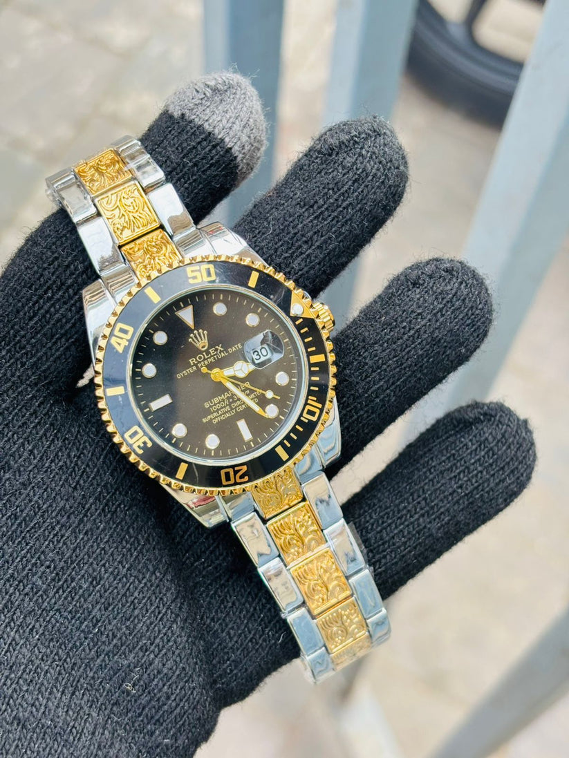 Rol-ex One of The Most Black Dial Handmade Men's Watch