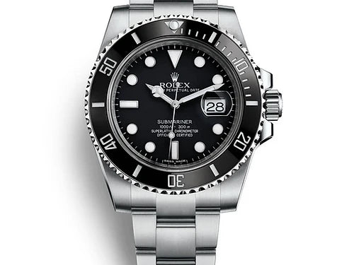 Rol-ex Automatic Black Bezel Men's Watch