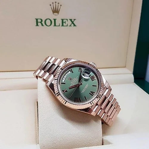 Rol-ex Day-Date Oyster Green Dial Men's Watch