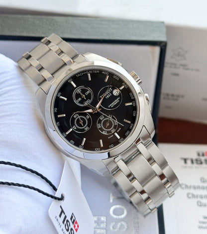 Tissot 1853 Black Dial Metal Belt Men's Watch