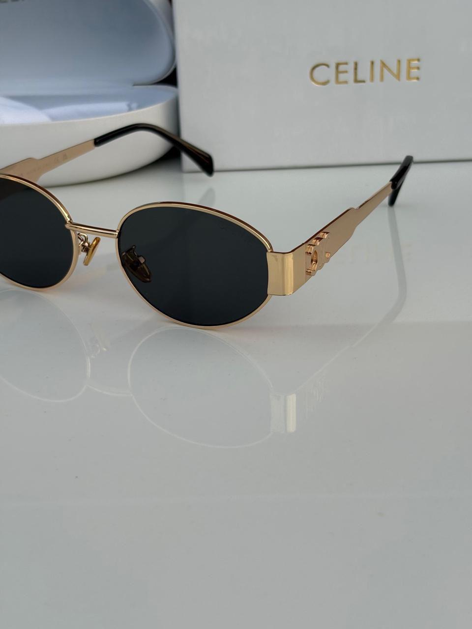 Celebrities Black And Rose Gold Sunglass