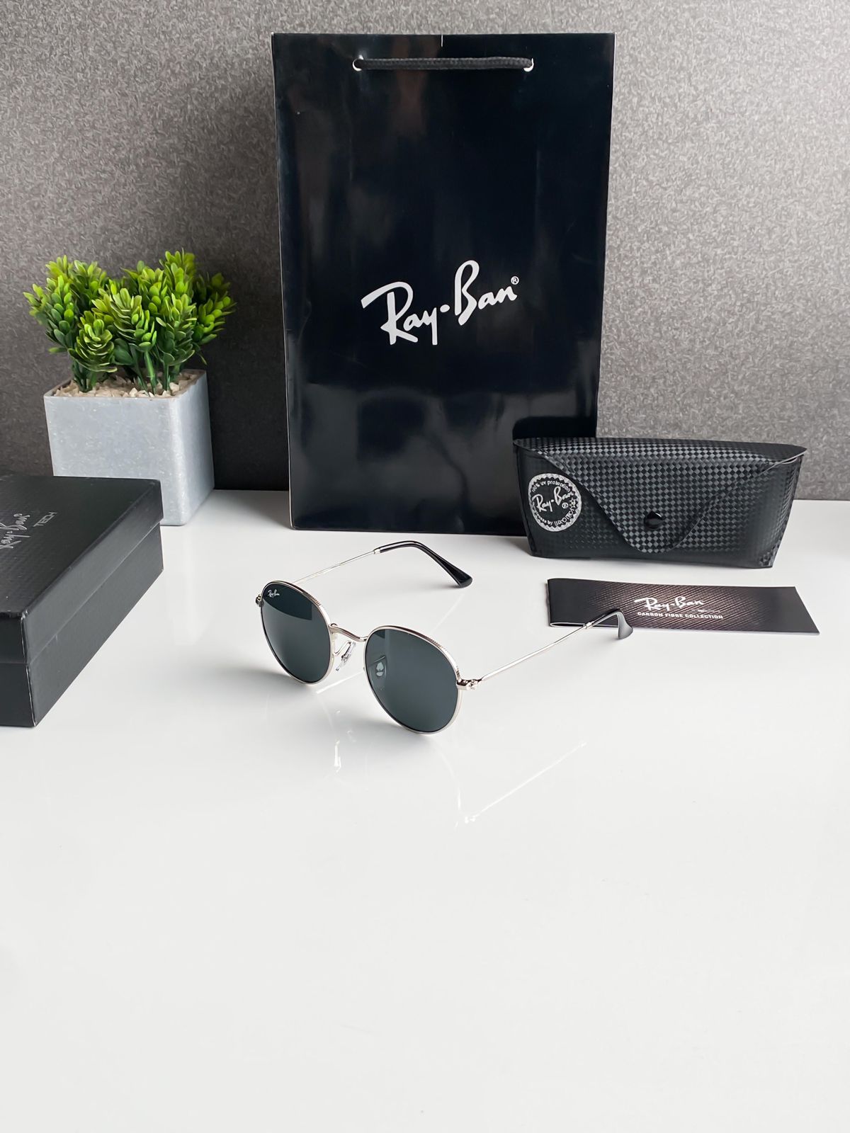 Fashion Black Round Sunglasses