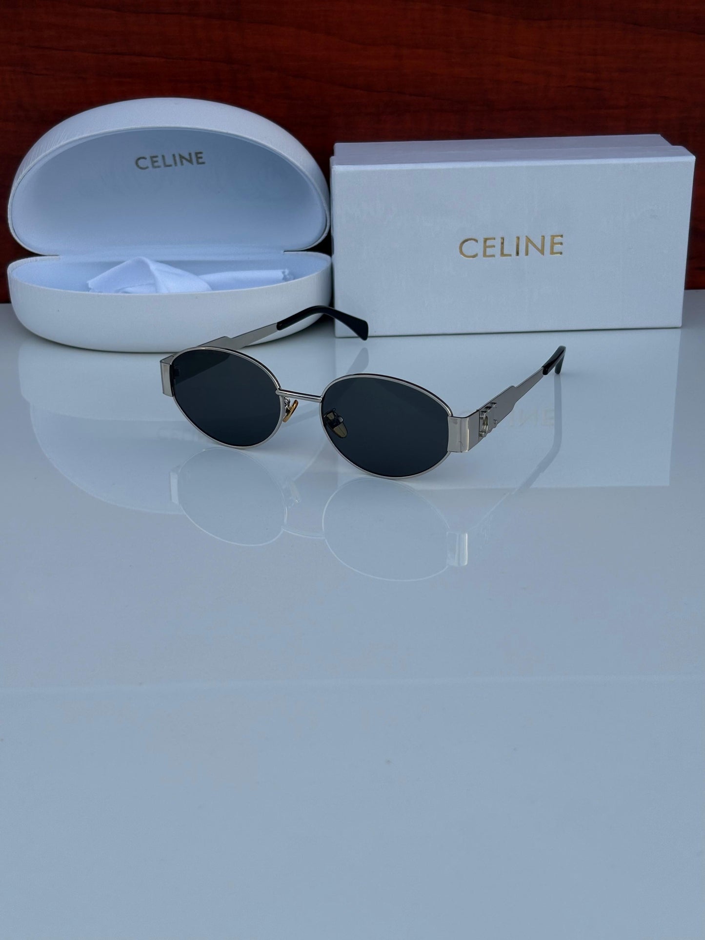 Celebrities Black And SIlver Sunglass