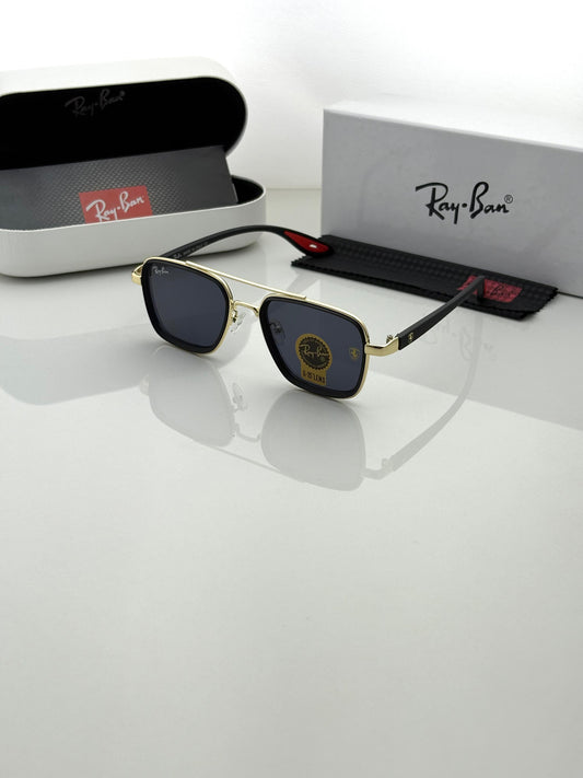 Affordable Black Shade And Gold Sunglasses