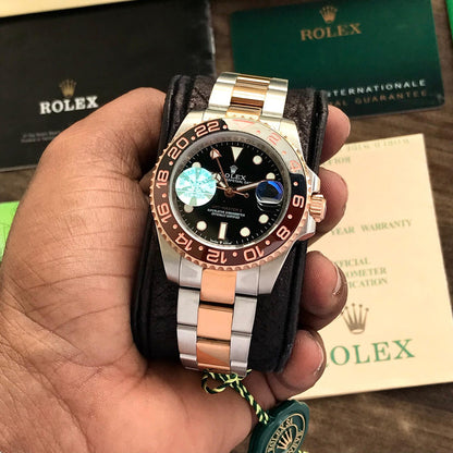 Ro lex GMT-Master II Black Dial Automatic Analog Men's Watch