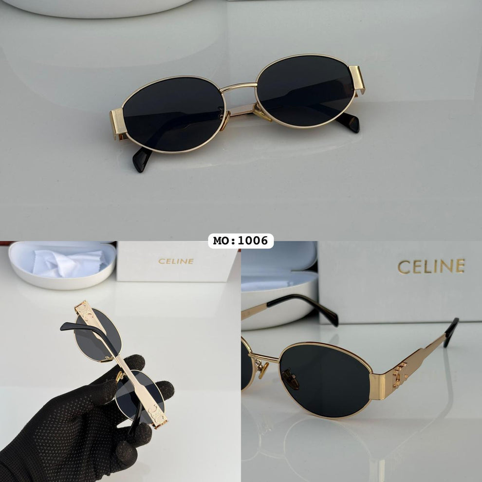 Celebrities Black And Rose Gold Sunglass