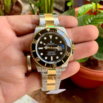 Ro lex Submariner Analog Black Dial Men's Watch