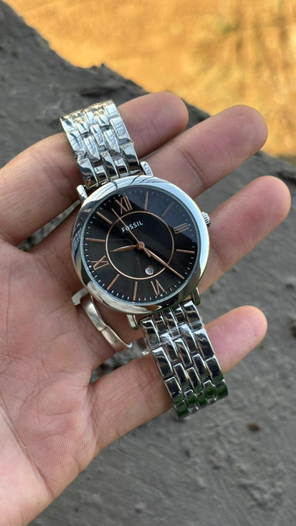 Fossil Black Dial Analog Women's Watch