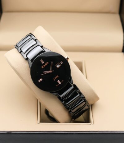 Rado Black Dial Ceramic Watch For Women