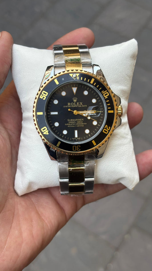 Ro lex Submariner Analog Black Dial Men's Watch