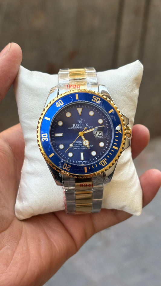 Ro lex Submariner Analog Blue Dial Round Men's Watch