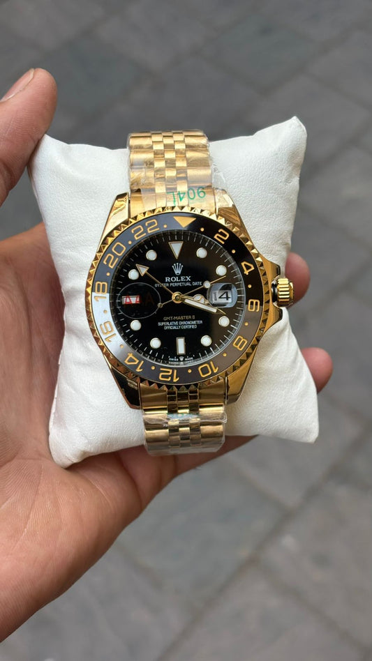 Ro lex GMT-Master II Black Dial Automatic Watch For Men's