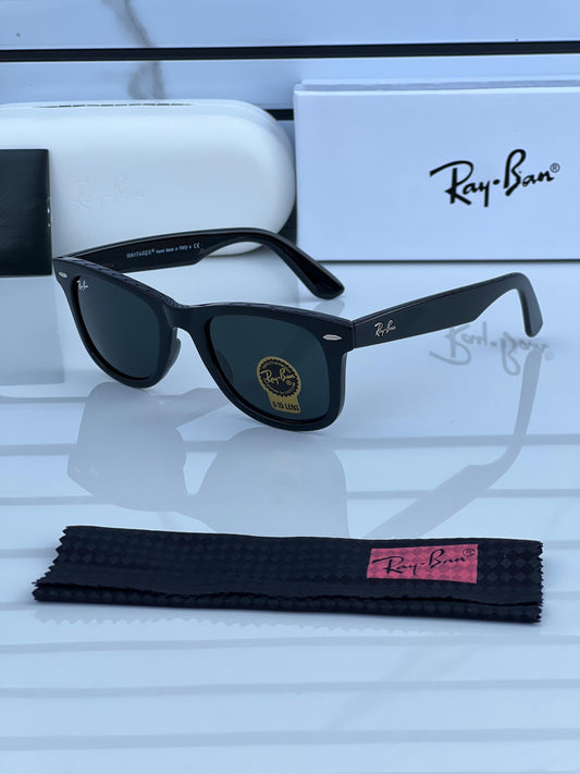 Premium Ray Ban Black Shade Wayfarer Unisex Sunglasses