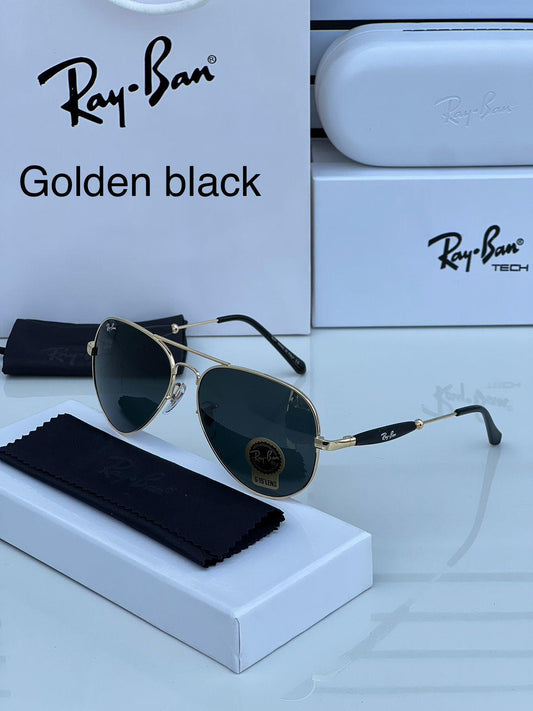 Ray Ban Black Gold Sunglasses