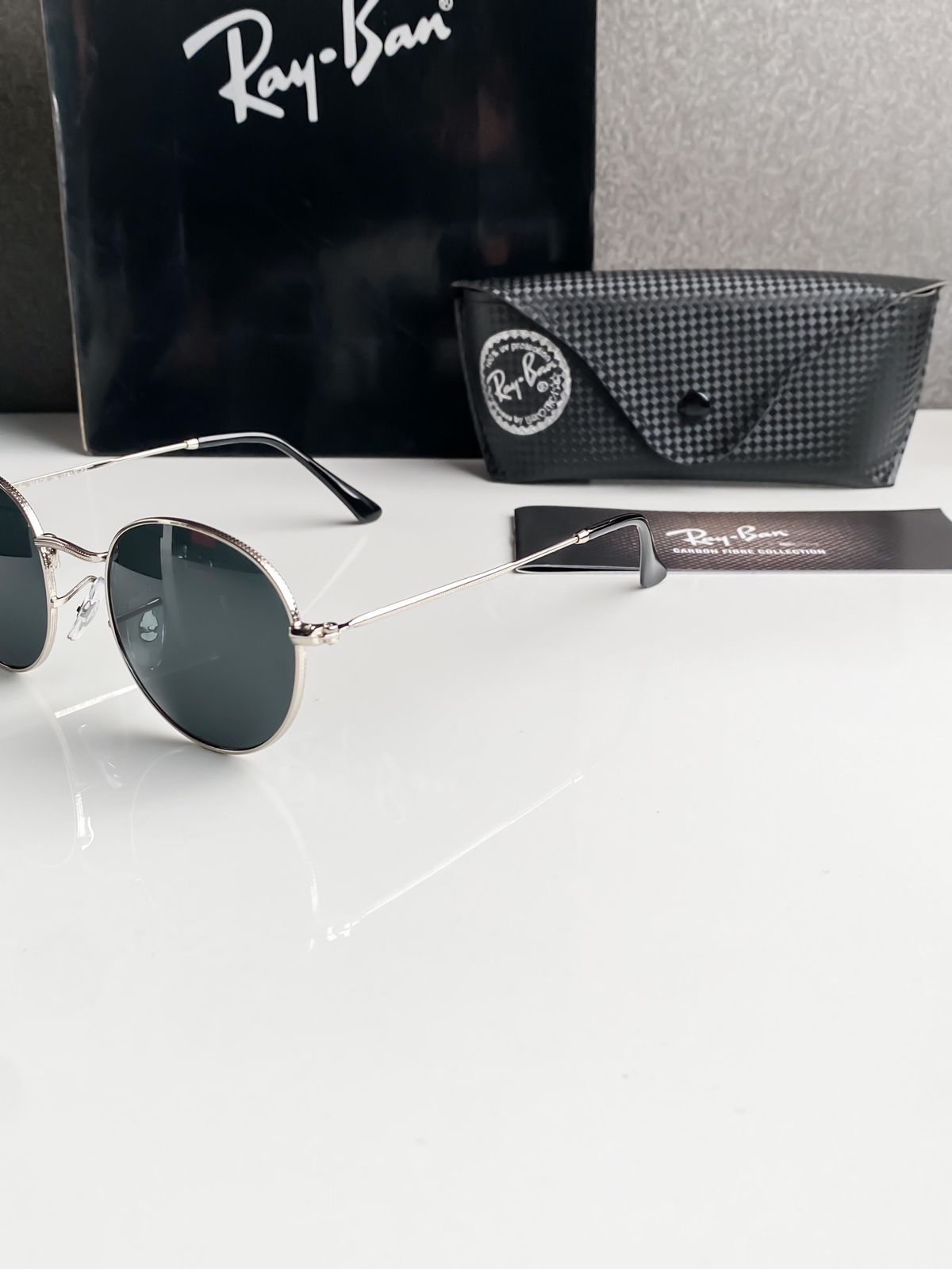 Fashion Black Round Sunglasses