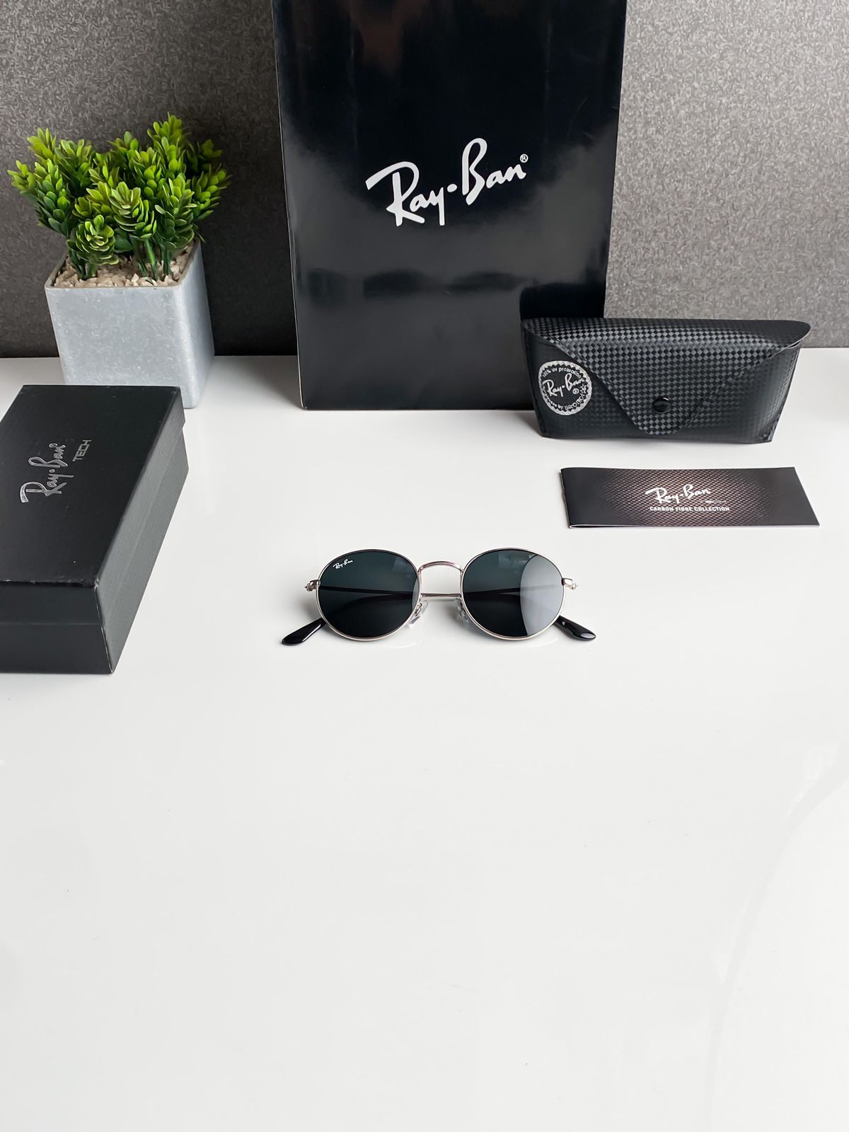 Fashion Black Round Sunglasses