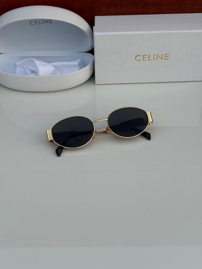 Celebrities Black And Rose Gold Sunglass