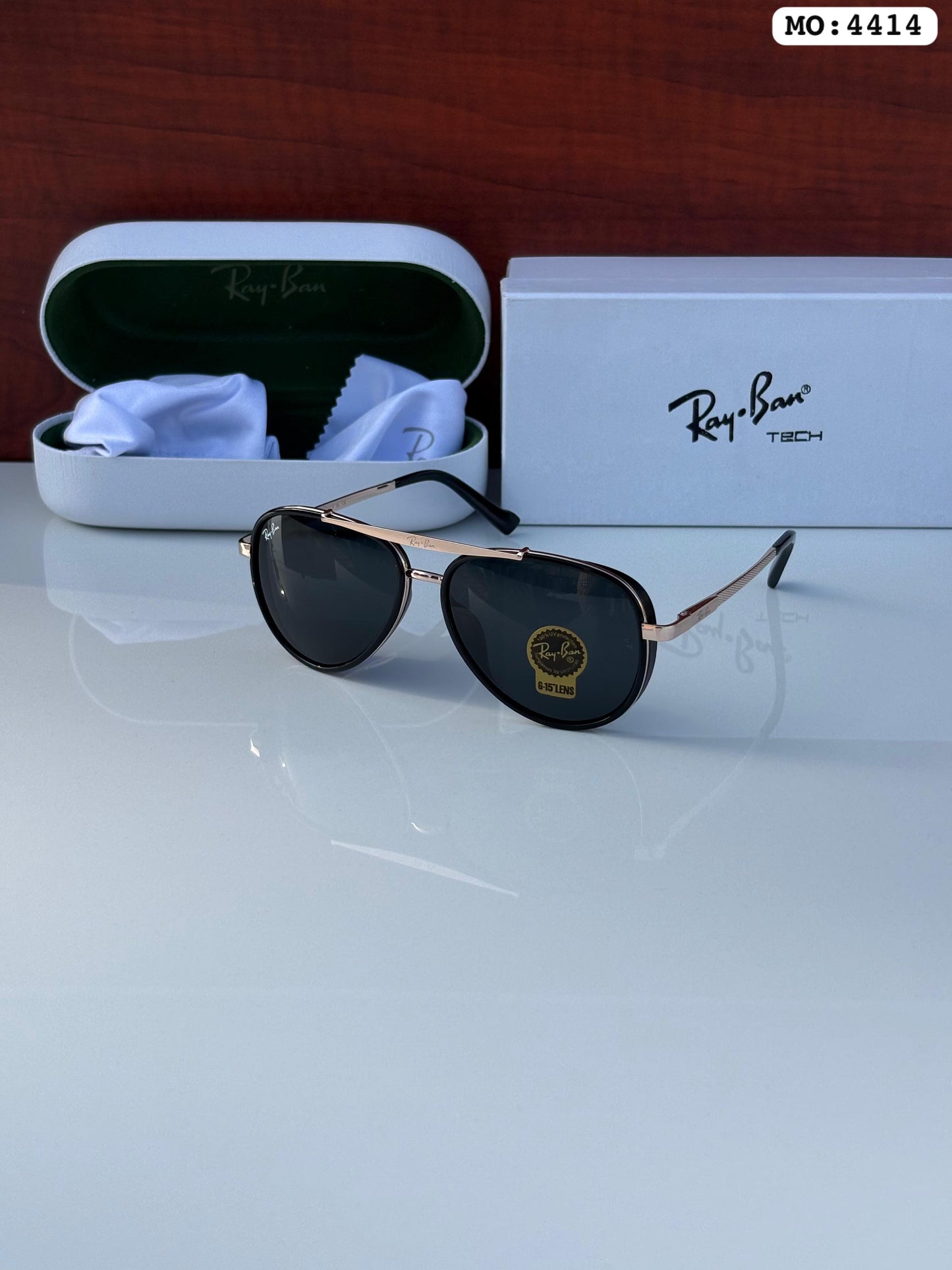 Classic look Black And Rose Gold Sunglasses