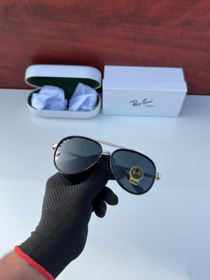Classic look Black And Rose Gold Sunglasses