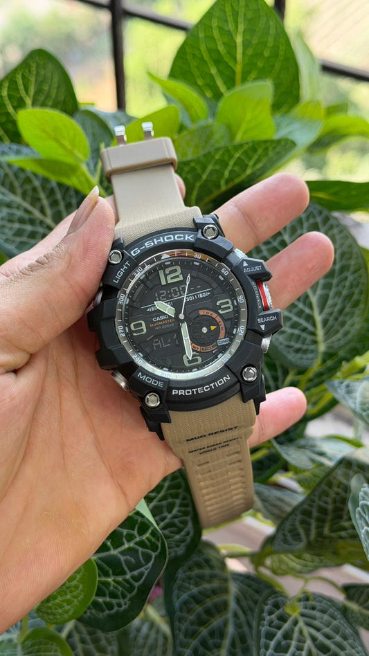 Casio G-Shock GG-1000-1A5DR Black Analog-Digital Dial Brown Resin Strap Men's Watch