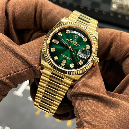 Rolex Day-Date  Automatic Green Dial Men's Watch