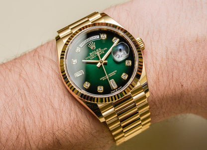 Rolex Day-Date  Automatic Green Dial Men's Watch