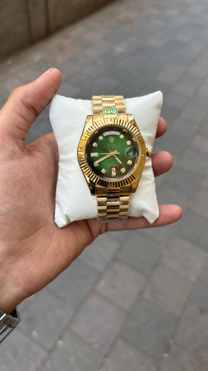 Rolex Day-Date  Automatic Green Dial Men's Watch