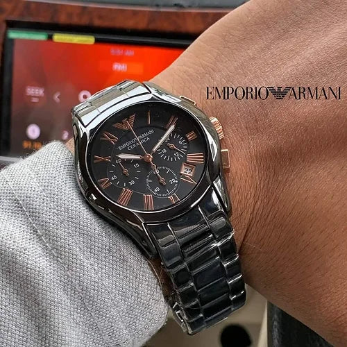 Emporio Armani Black Chronograph Men's Watch