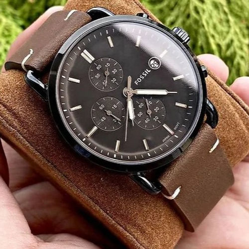 Fossil Black Dial Chronograph Men Watch