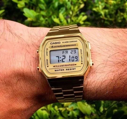 Casio Gold Metal Belt Unisex Watch