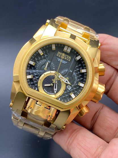 Invicta Classic Black Gold Mens Watch