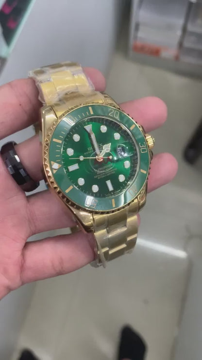 Rolex Automatic Green Dial Men's Watch